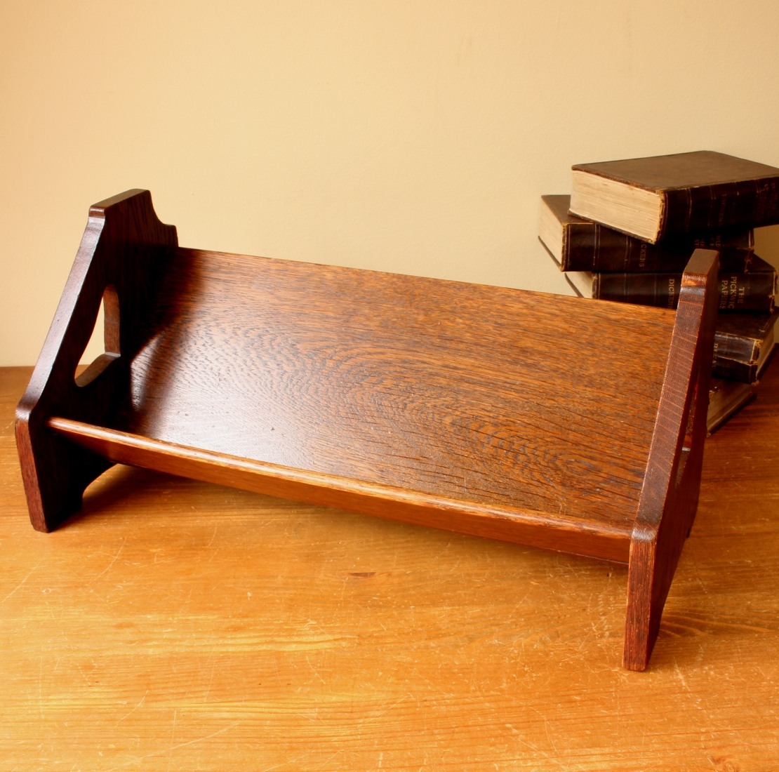 Liberty & Co Arts and Crafts Oak Book / Rack / Trough / Stand / Shelf.