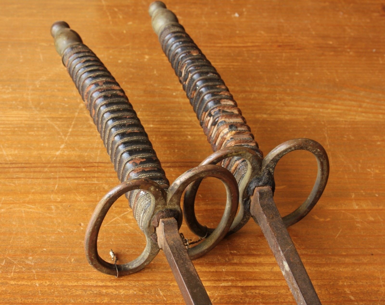 Pair Antique Solingen 19th Century Fencing Foils / Epees.