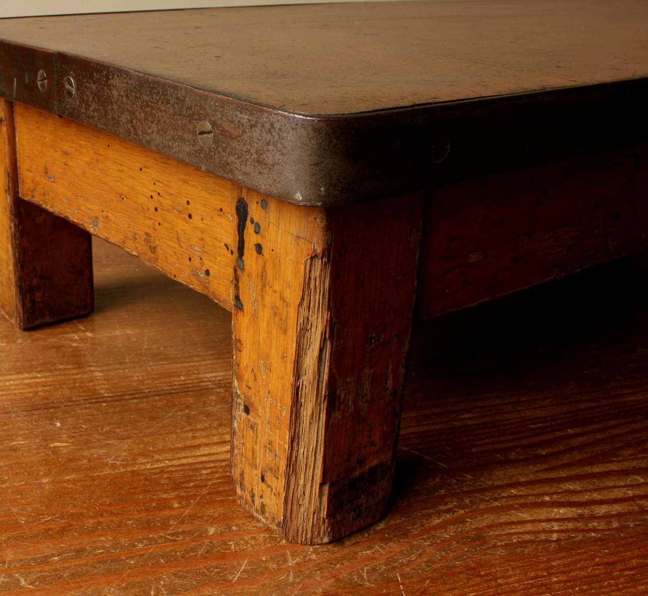 Vintage Desk Top Riser Shelf. Staverton Industrial Table. 1950s.