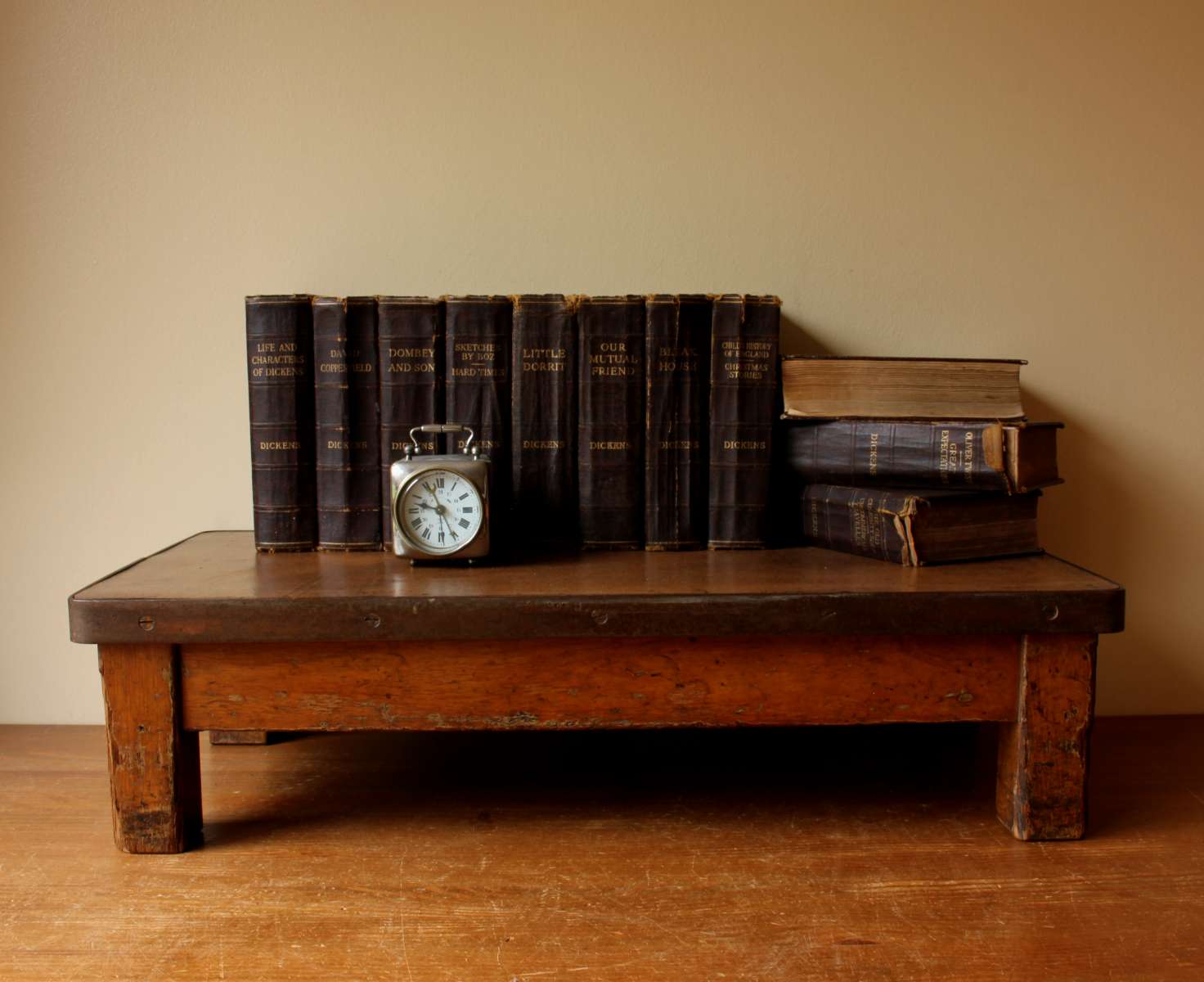 Vintage Desk Top Riser Shelf. Staverton Industrial Table. 1950s.