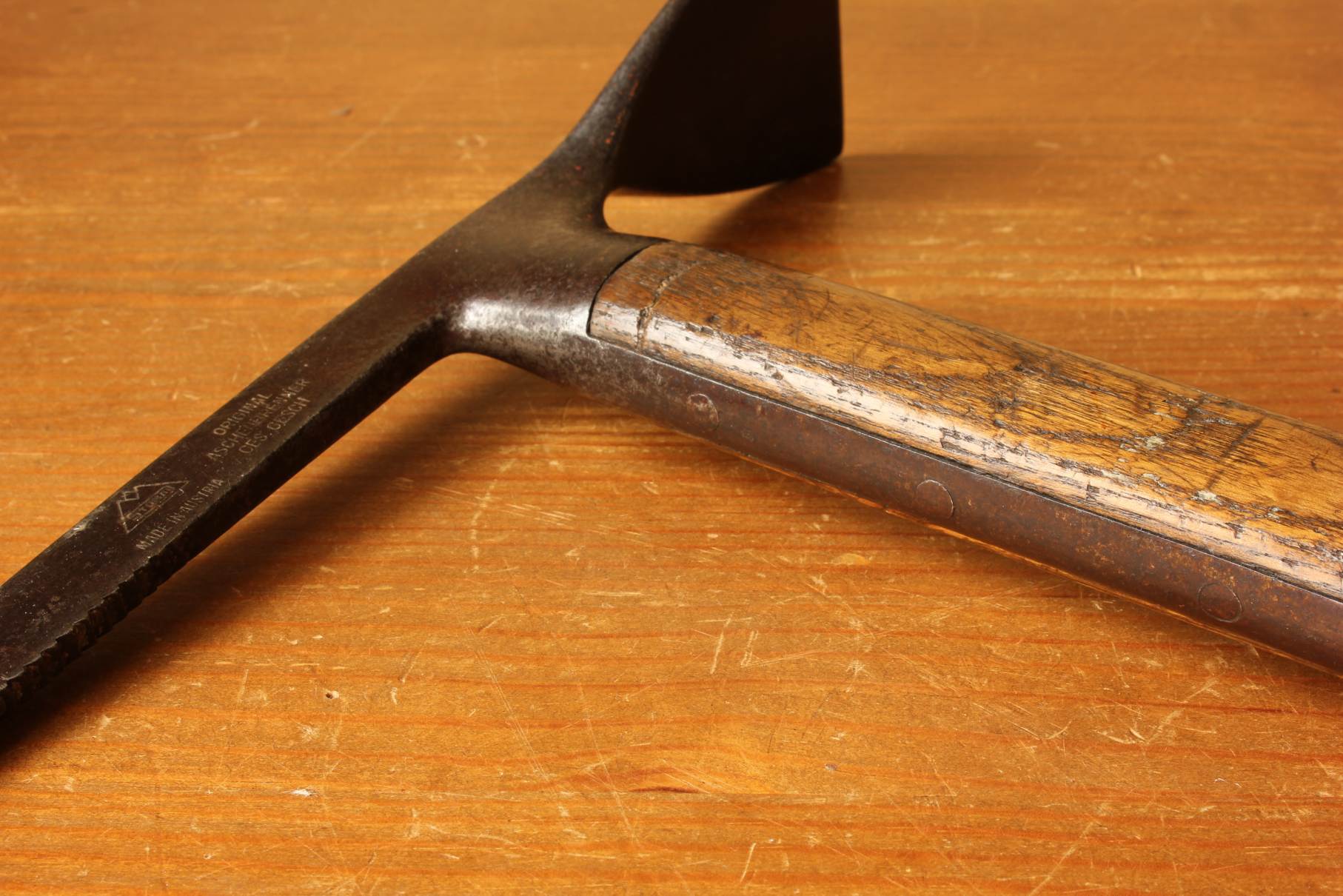 Vintage Aschenbrenner Stubai Austria Mountaineer Climbing Ice Axe.