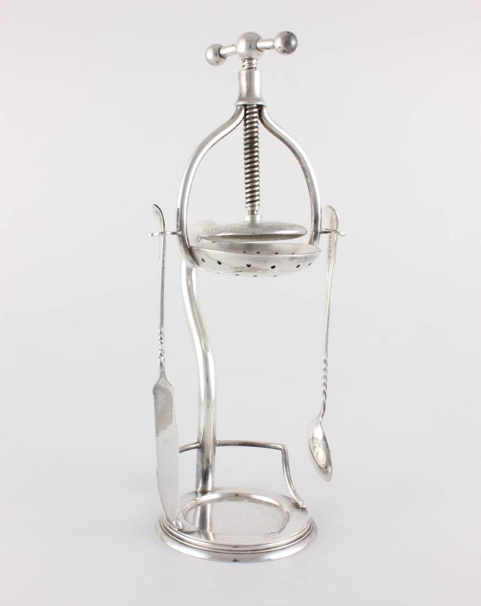 Silver Plated Lemon Squeezer. Cocktail Citrus Press Juicer. 1887.