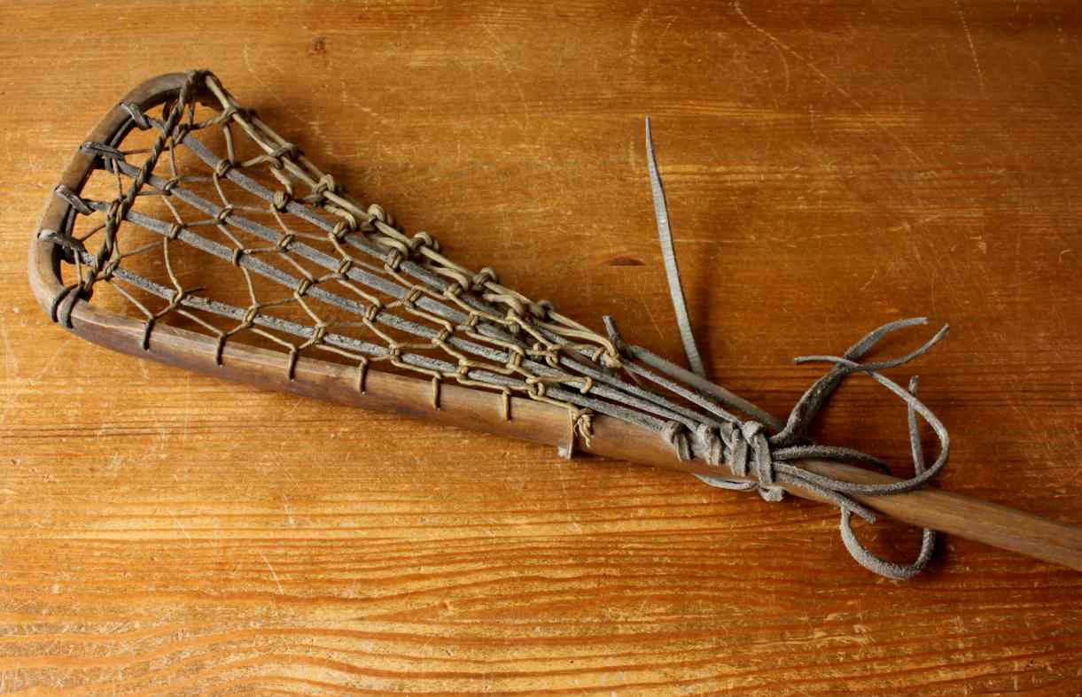 Hickory Wood Leather Lacrosse Stick. Viktoria. Sports Shop, Bar.